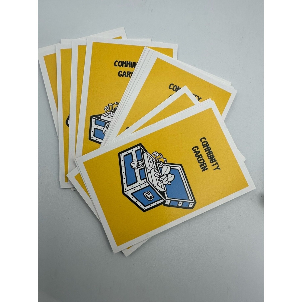 Monopoly    BOBS BURGERS    Community Garden Card Full Set Of Cards‎